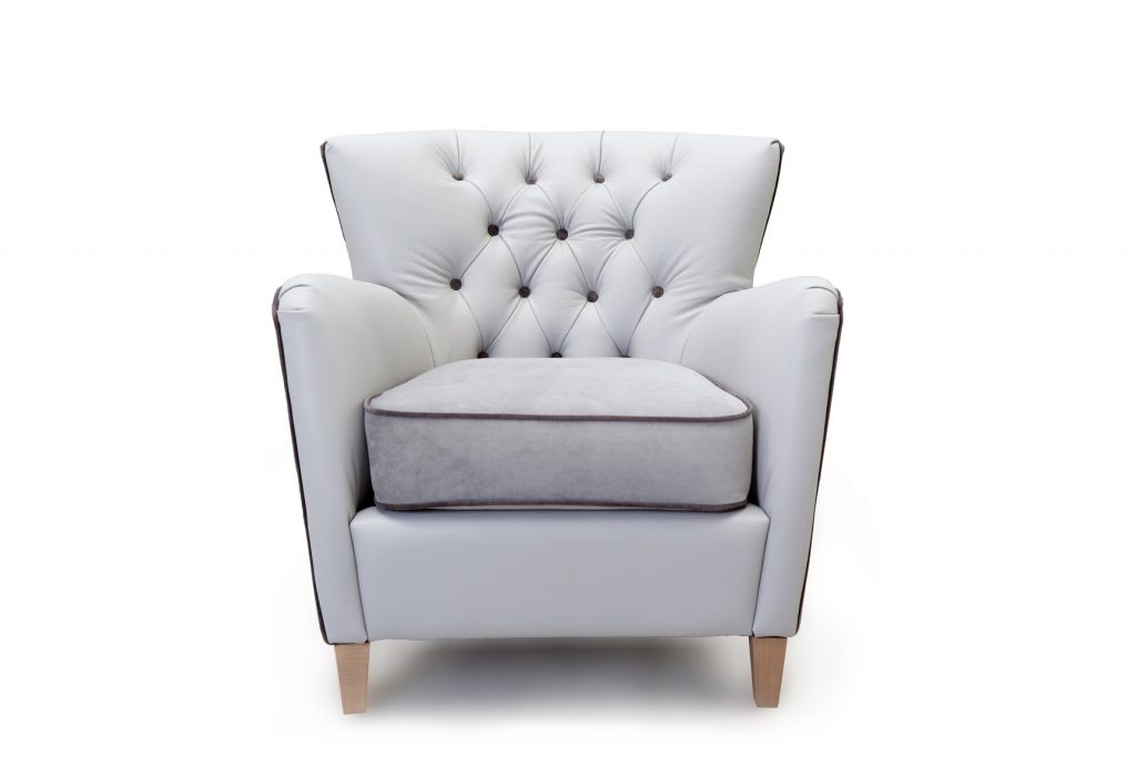 Losbu Chesham, 扶手椅, 半皮半布, 休閒椅, 西班牙原裝進口